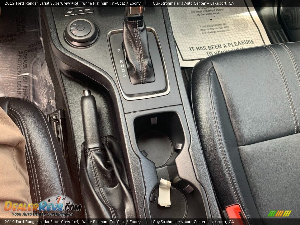 2019 Ford Ranger Lariat SuperCrew 4x4 White Platinum Tri-Coat / Ebony Photo #8