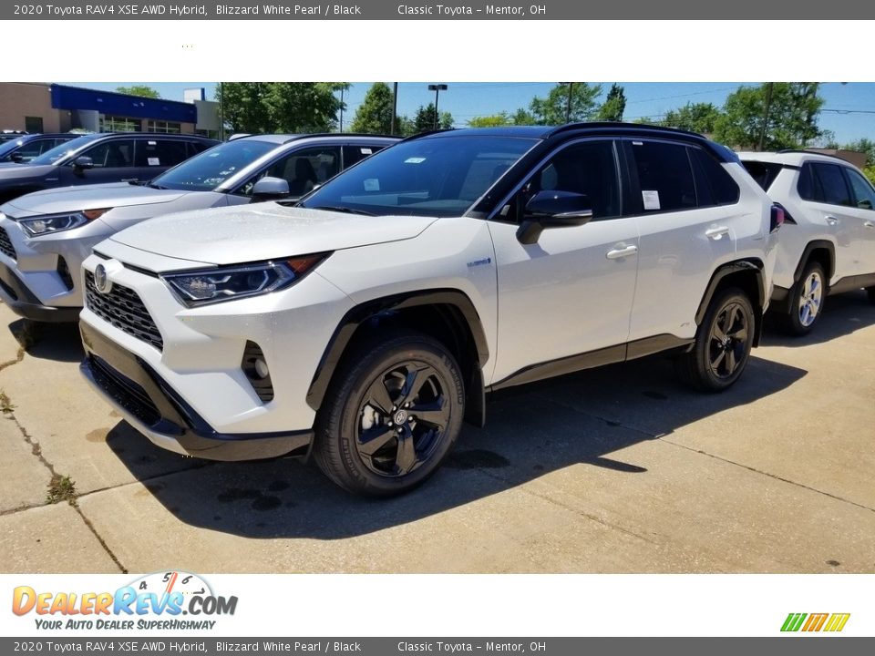 2020 Toyota RAV4 XSE AWD Hybrid Blizzard White Pearl / Black Photo #1