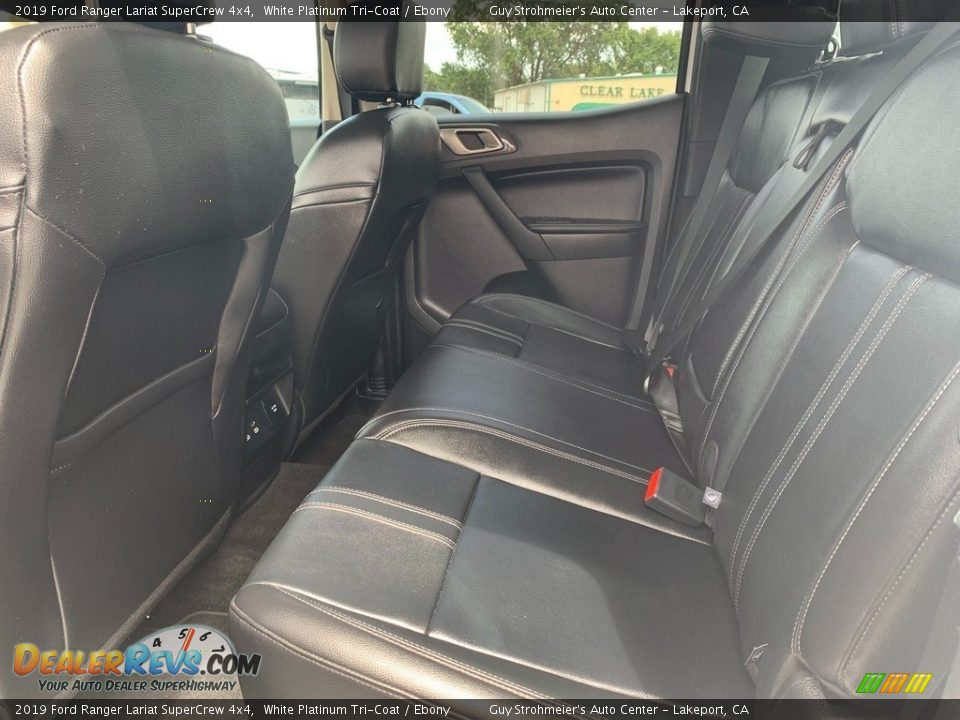 2019 Ford Ranger Lariat SuperCrew 4x4 White Platinum Tri-Coat / Ebony Photo #12