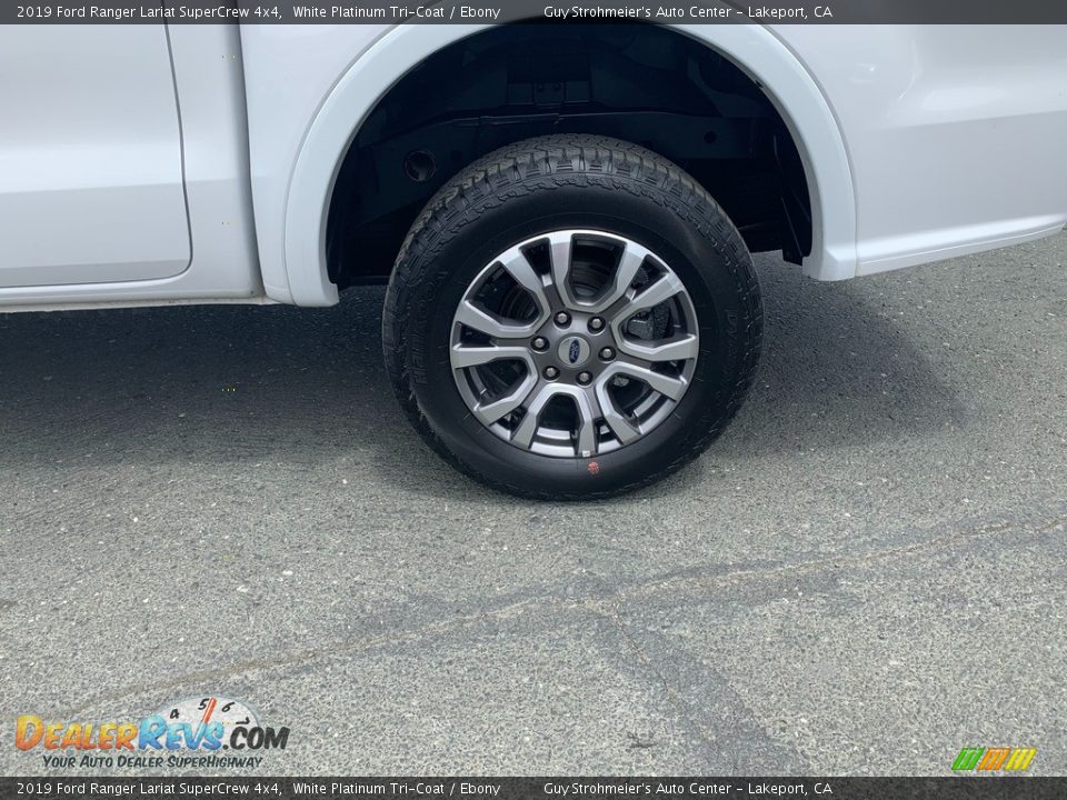 2019 Ford Ranger Lariat SuperCrew 4x4 White Platinum Tri-Coat / Ebony Photo #13