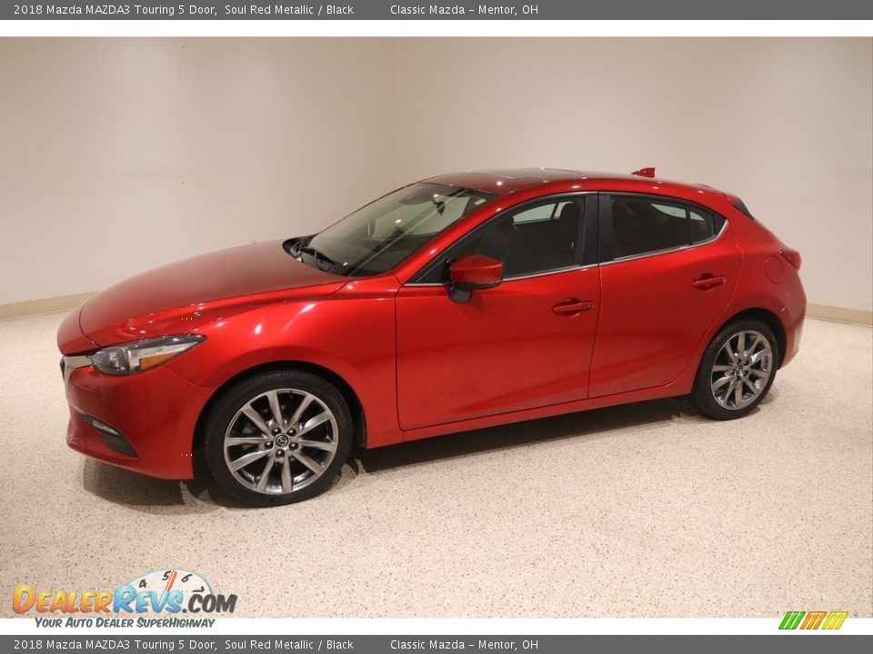 2018 Mazda MAZDA3 Touring 5 Door Soul Red Metallic / Black Photo #3