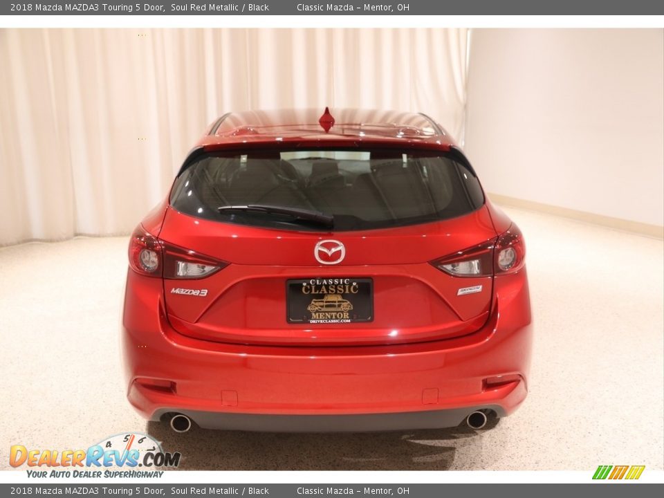 2018 Mazda MAZDA3 Touring 5 Door Soul Red Metallic / Black Photo #4
