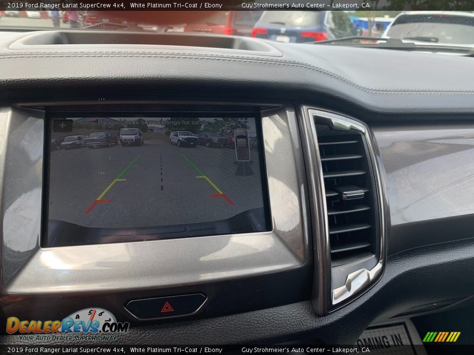 2019 Ford Ranger Lariat SuperCrew 4x4 White Platinum Tri-Coat / Ebony Photo #18
