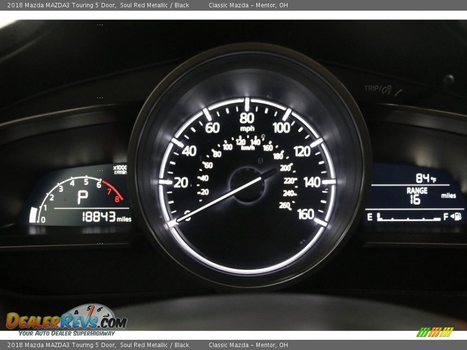 2018 Mazda MAZDA3 Touring 5 Door Soul Red Metallic / Black Photo #9