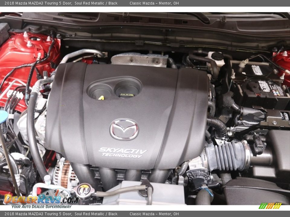 2018 Mazda MAZDA3 Touring 5 Door Soul Red Metallic / Black Photo #18
