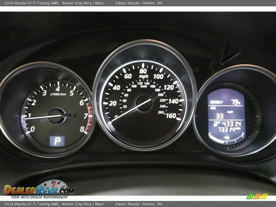 2014 Mazda CX-5 Touring AWD Meteor Gray Mica / Black Photo #9