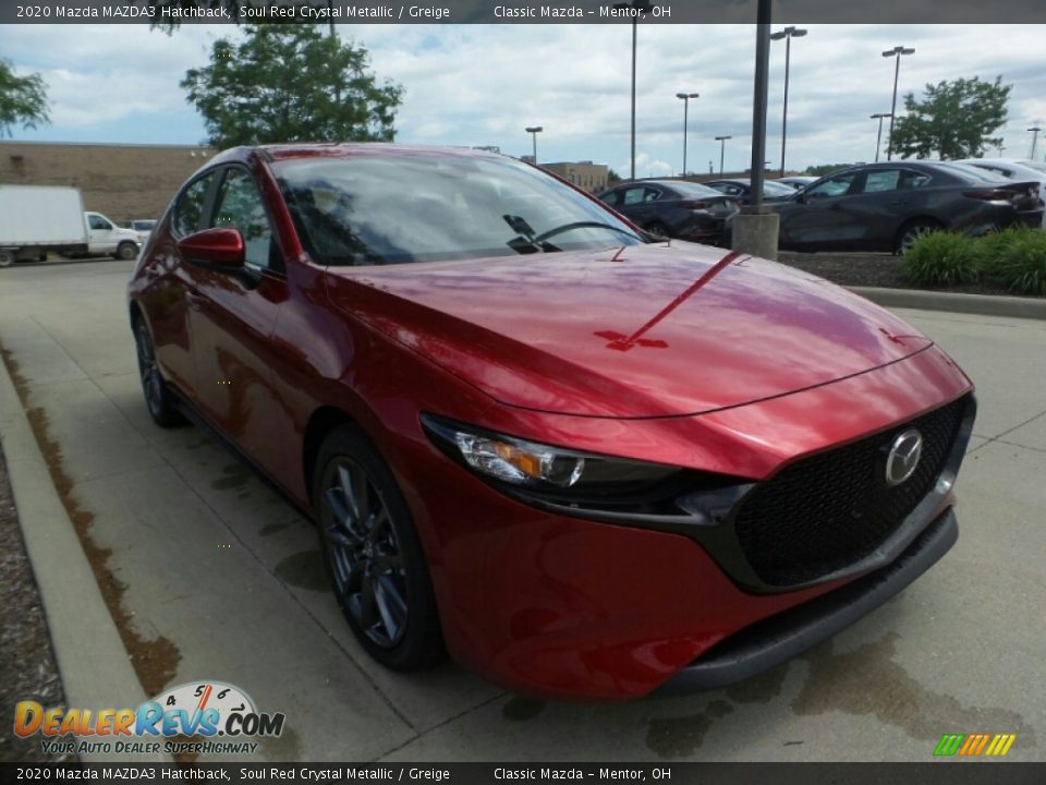 2020 Mazda MAZDA3 Hatchback Soul Red Crystal Metallic / Greige Photo #1