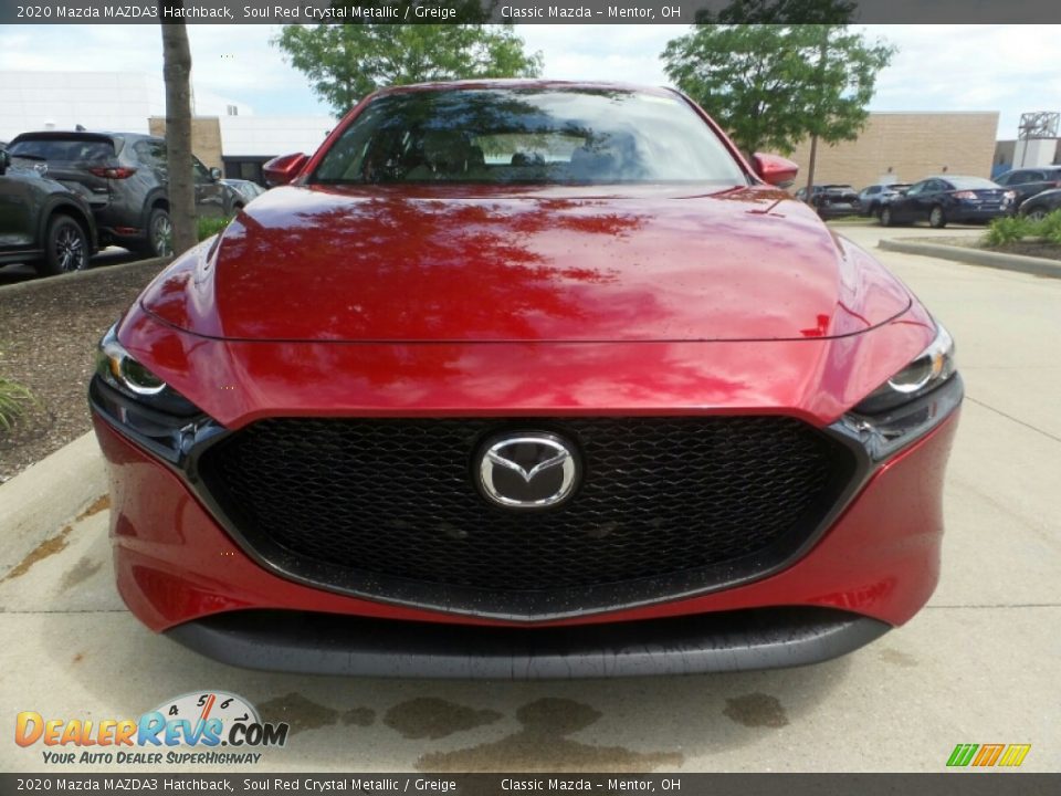2020 Mazda MAZDA3 Hatchback Soul Red Crystal Metallic / Greige Photo #2