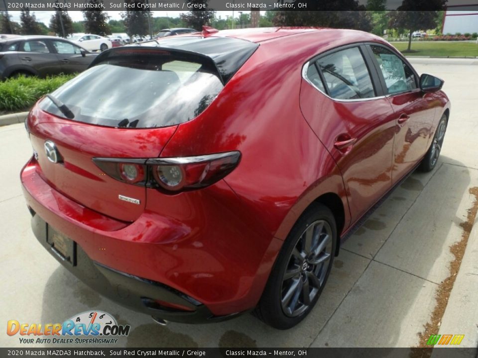 2020 Mazda MAZDA3 Hatchback Soul Red Crystal Metallic / Greige Photo #7