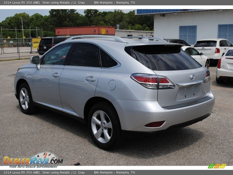 2014 Lexus RX 350 AWD Silver Lining Metallic / Lt. Gray Photo #3