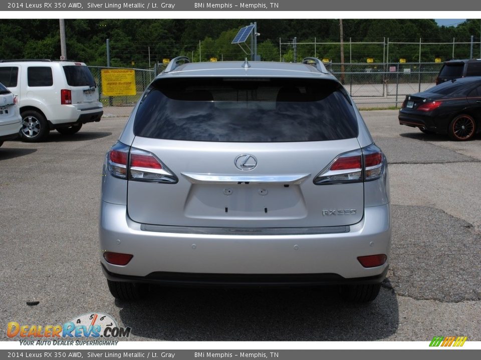 2014 Lexus RX 350 AWD Silver Lining Metallic / Lt. Gray Photo #4