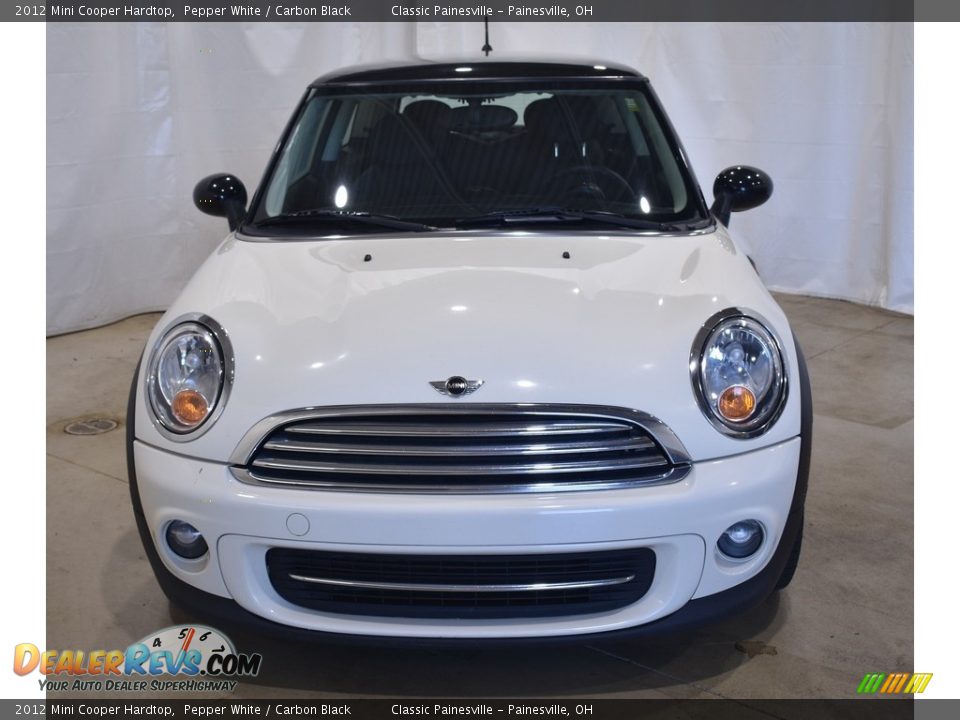 2012 Mini Cooper Hardtop Pepper White / Carbon Black Photo #4