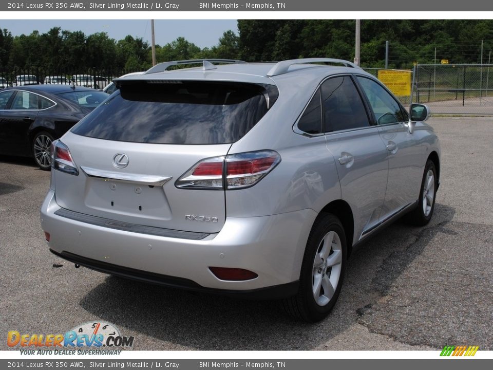 2014 Lexus RX 350 AWD Silver Lining Metallic / Lt. Gray Photo #5