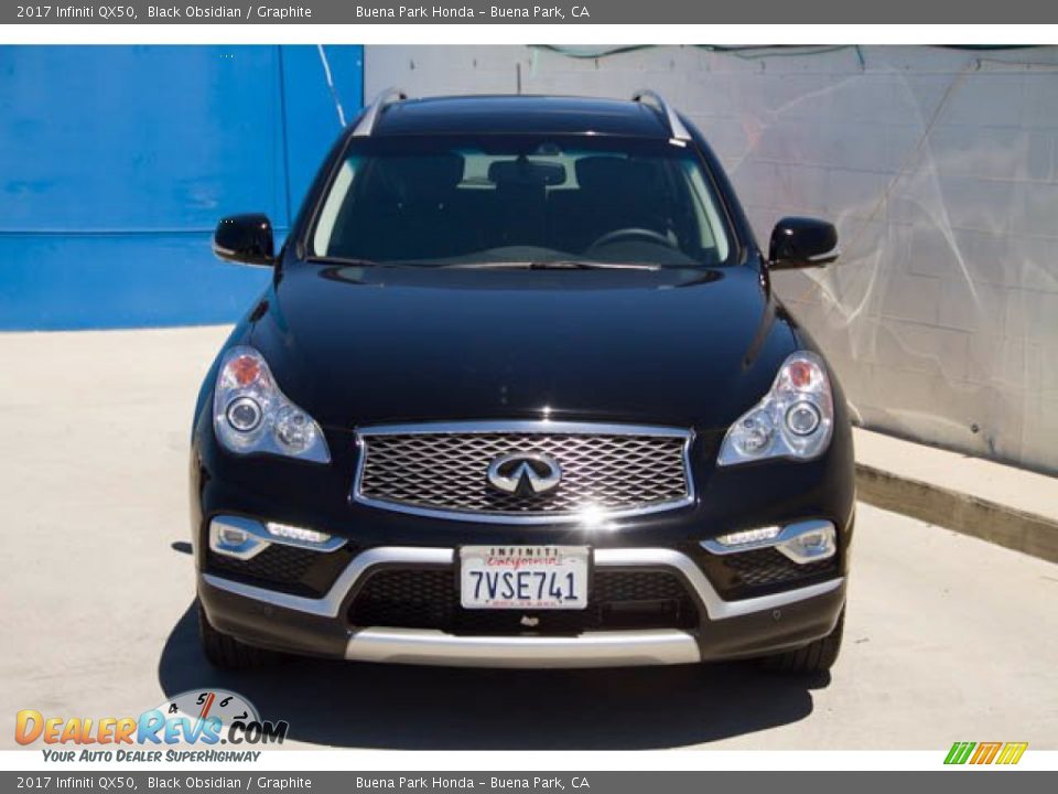 2017 Infiniti QX50 Black Obsidian / Graphite Photo #7