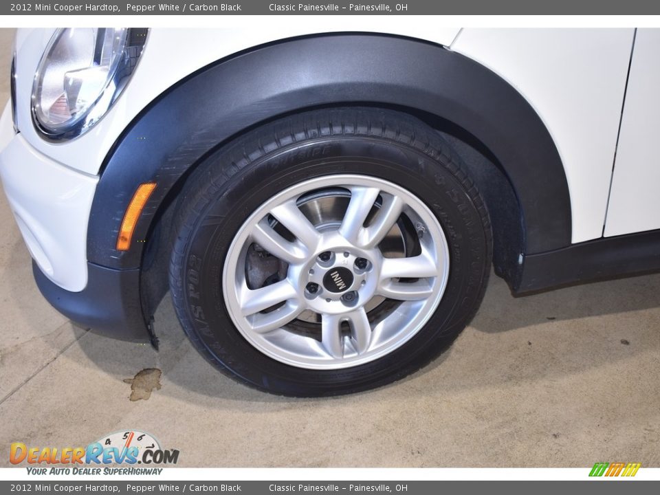 2012 Mini Cooper Hardtop Pepper White / Carbon Black Photo #5