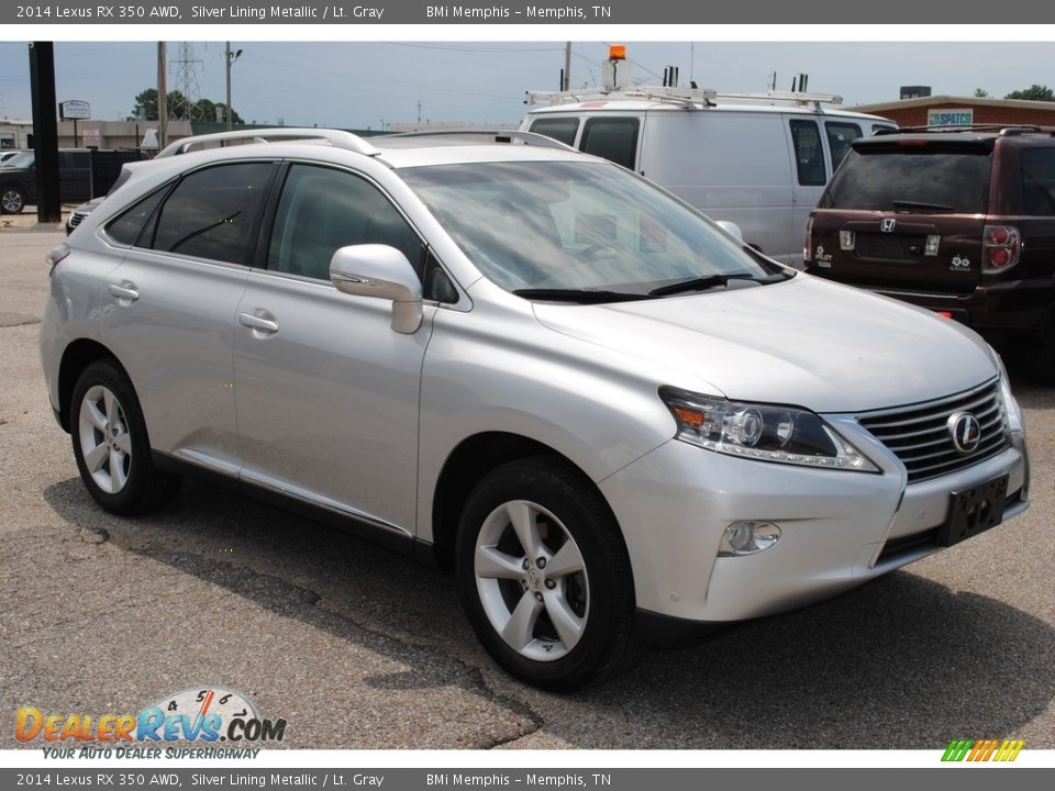 2014 Lexus RX 350 AWD Silver Lining Metallic / Lt. Gray Photo #7