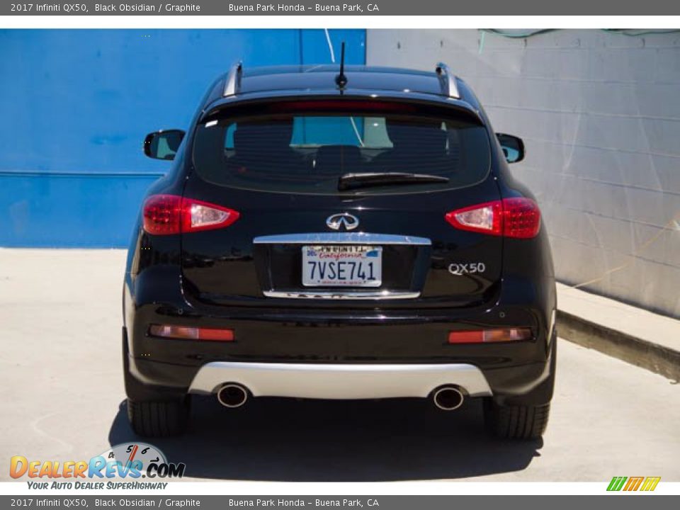 2017 Infiniti QX50 Black Obsidian / Graphite Photo #9