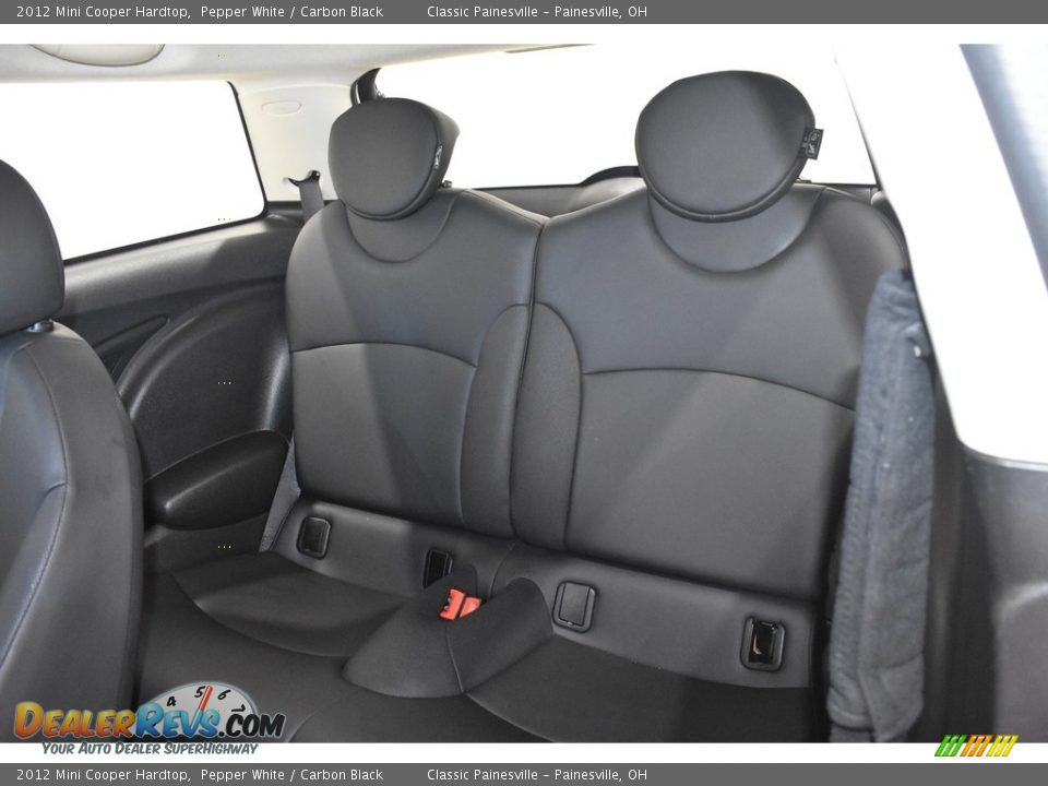 2012 Mini Cooper Hardtop Pepper White / Carbon Black Photo #8