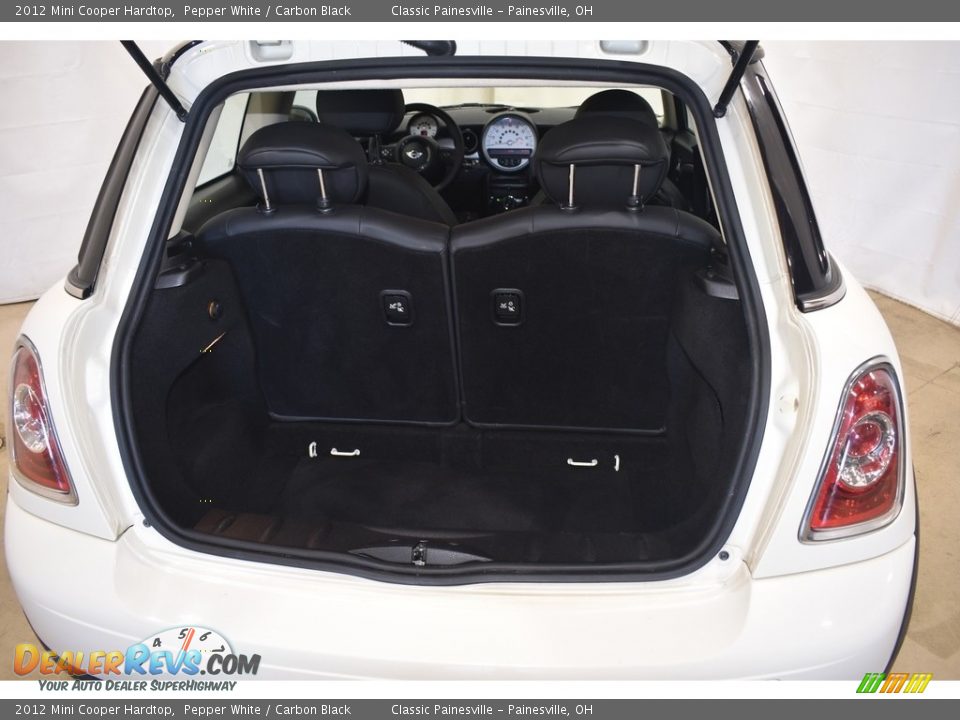 2012 Mini Cooper Hardtop Pepper White / Carbon Black Photo #9