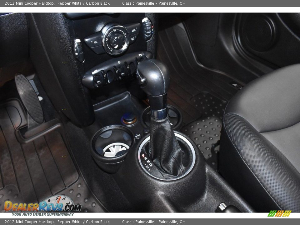2012 Mini Cooper Hardtop Pepper White / Carbon Black Photo #12