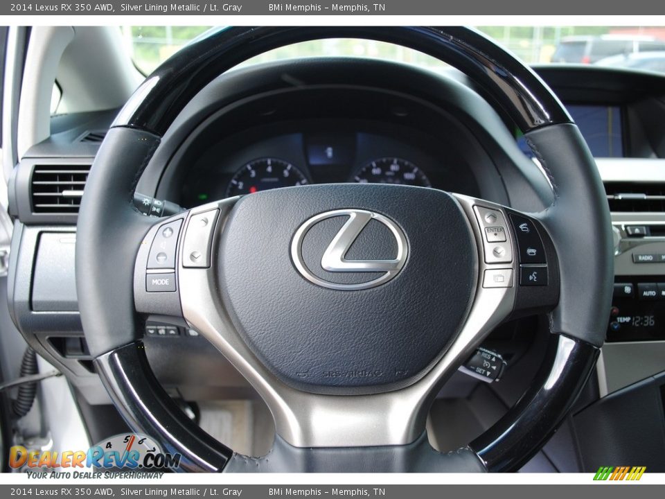 2014 Lexus RX 350 AWD Silver Lining Metallic / Lt. Gray Photo #12