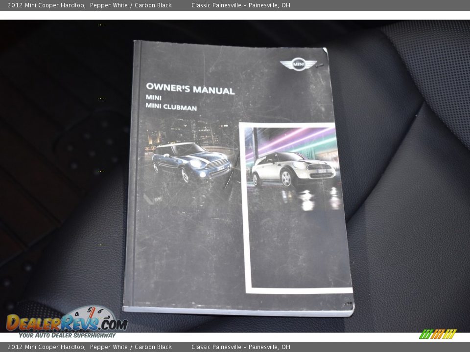 2012 Mini Cooper Hardtop Pepper White / Carbon Black Photo #14