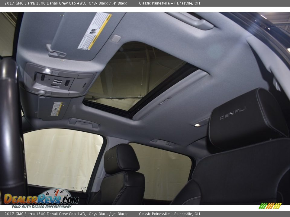2017 GMC Sierra 1500 Denali Crew Cab 4WD Onyx Black / Jet Black Photo #7