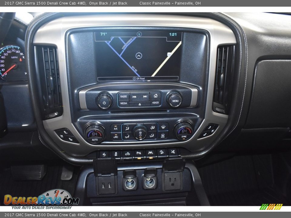 2017 GMC Sierra 1500 Denali Crew Cab 4WD Onyx Black / Jet Black Photo #15