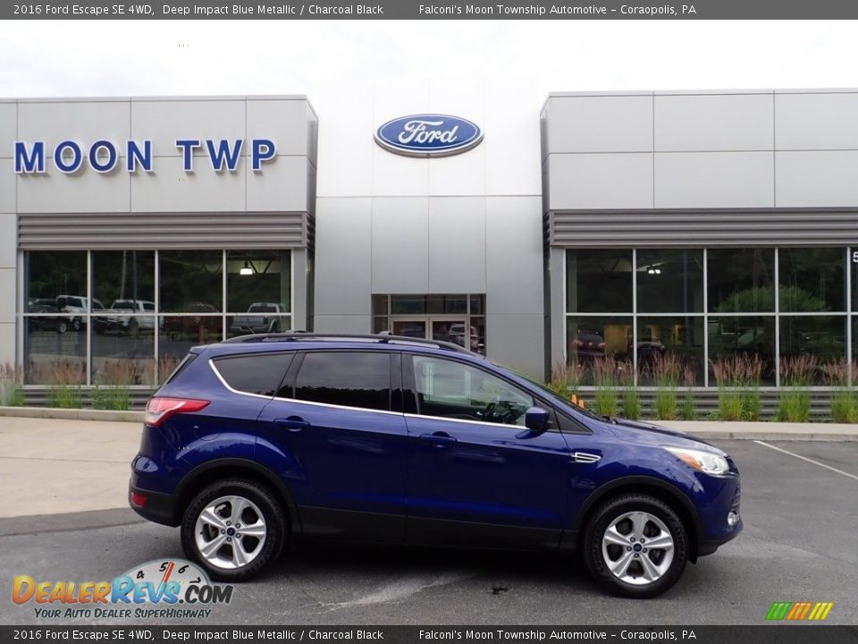 2016 Ford Escape SE 4WD Deep Impact Blue Metallic / Charcoal Black Photo #1