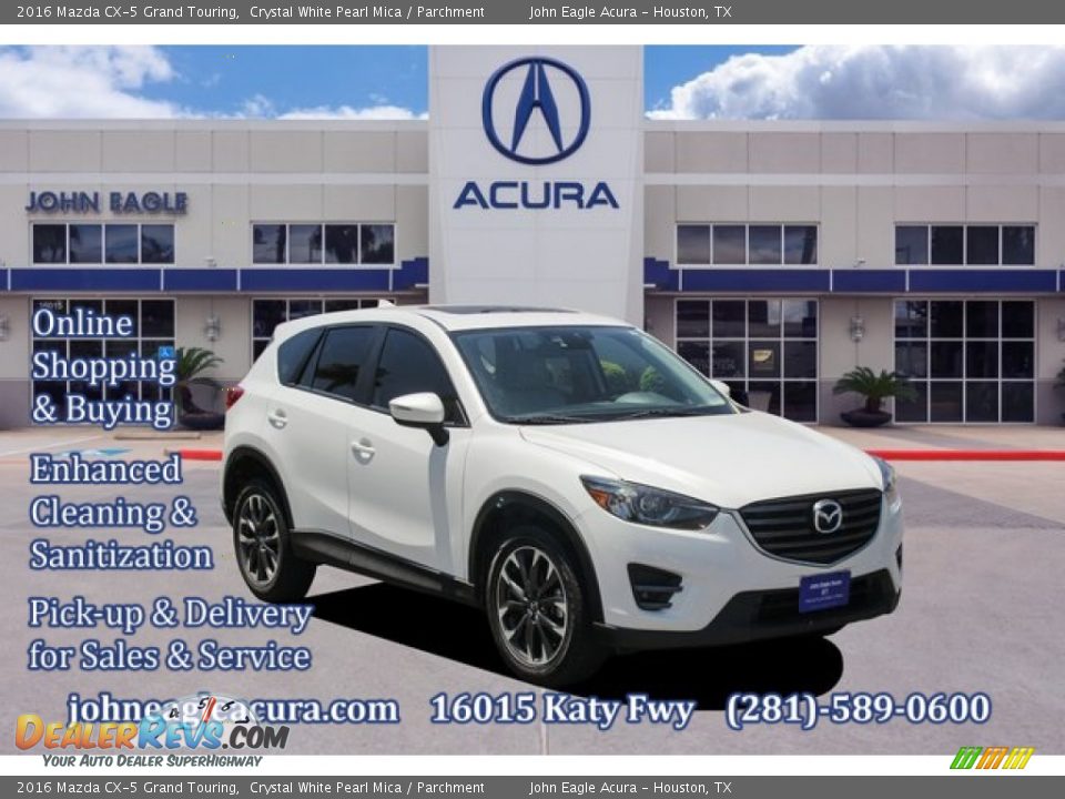 2016 Mazda CX-5 Grand Touring Crystal White Pearl Mica / Parchment Photo #1