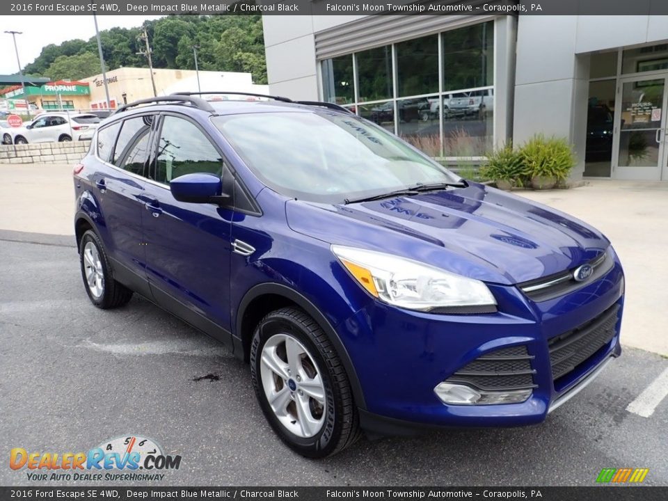 2016 Ford Escape SE 4WD Deep Impact Blue Metallic / Charcoal Black Photo #9
