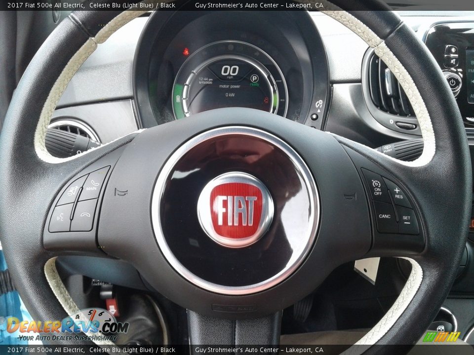 2017 Fiat 500e All Electric Steering Wheel Photo #17