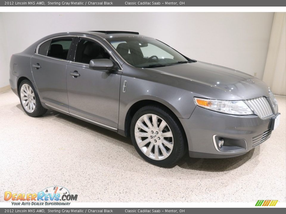 2012 Lincoln MKS AWD Sterling Gray Metallic / Charcoal Black Photo #1