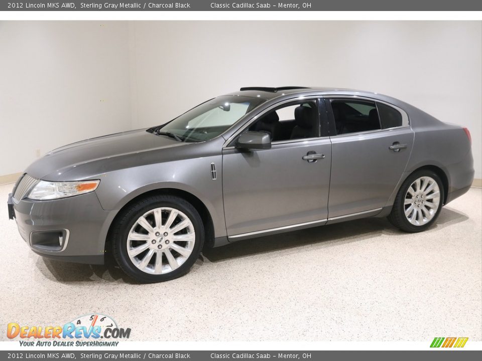 2012 Lincoln MKS AWD Sterling Gray Metallic / Charcoal Black Photo #3