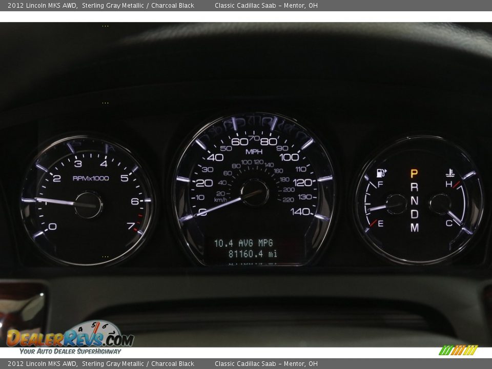 2012 Lincoln MKS AWD Sterling Gray Metallic / Charcoal Black Photo #8