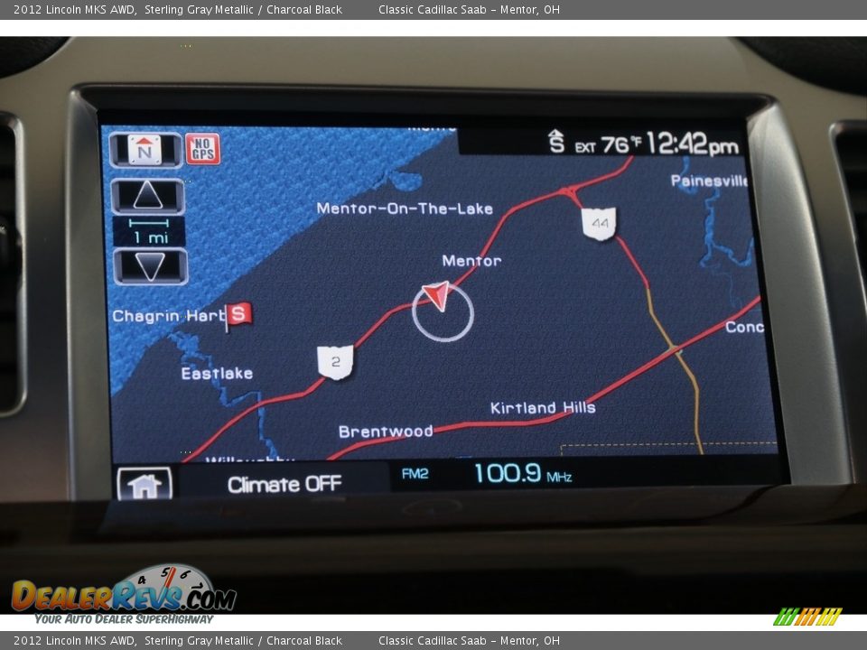 2012 Lincoln MKS AWD Sterling Gray Metallic / Charcoal Black Photo #9