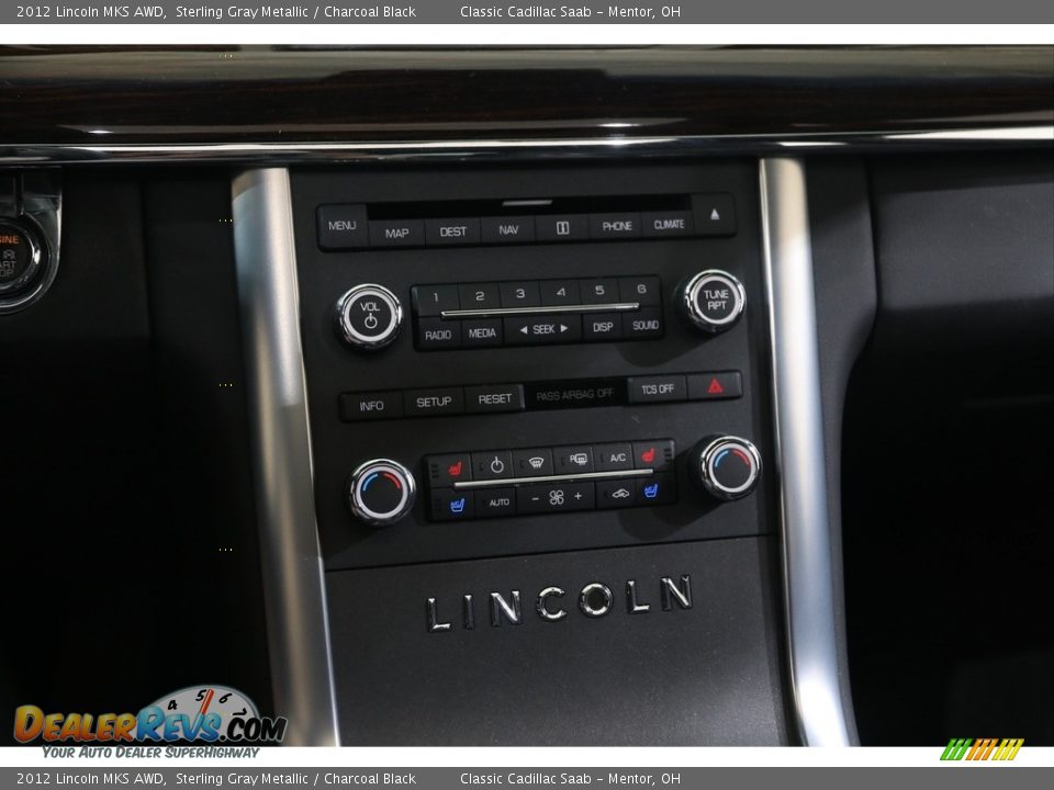 2012 Lincoln MKS AWD Sterling Gray Metallic / Charcoal Black Photo #12