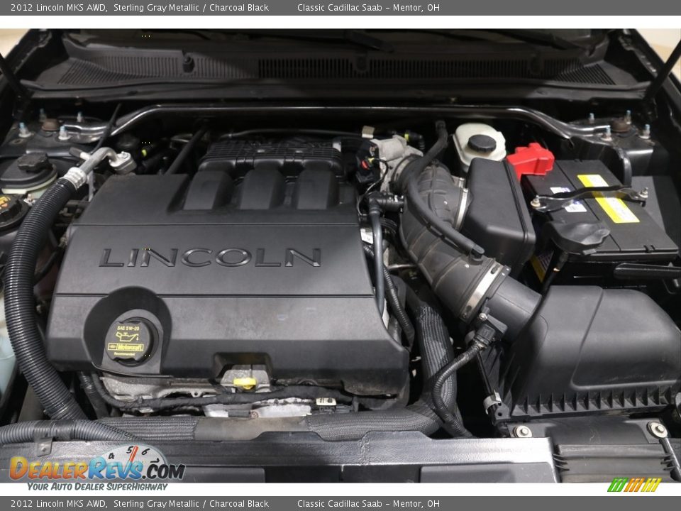 2012 Lincoln MKS AWD Sterling Gray Metallic / Charcoal Black Photo #18