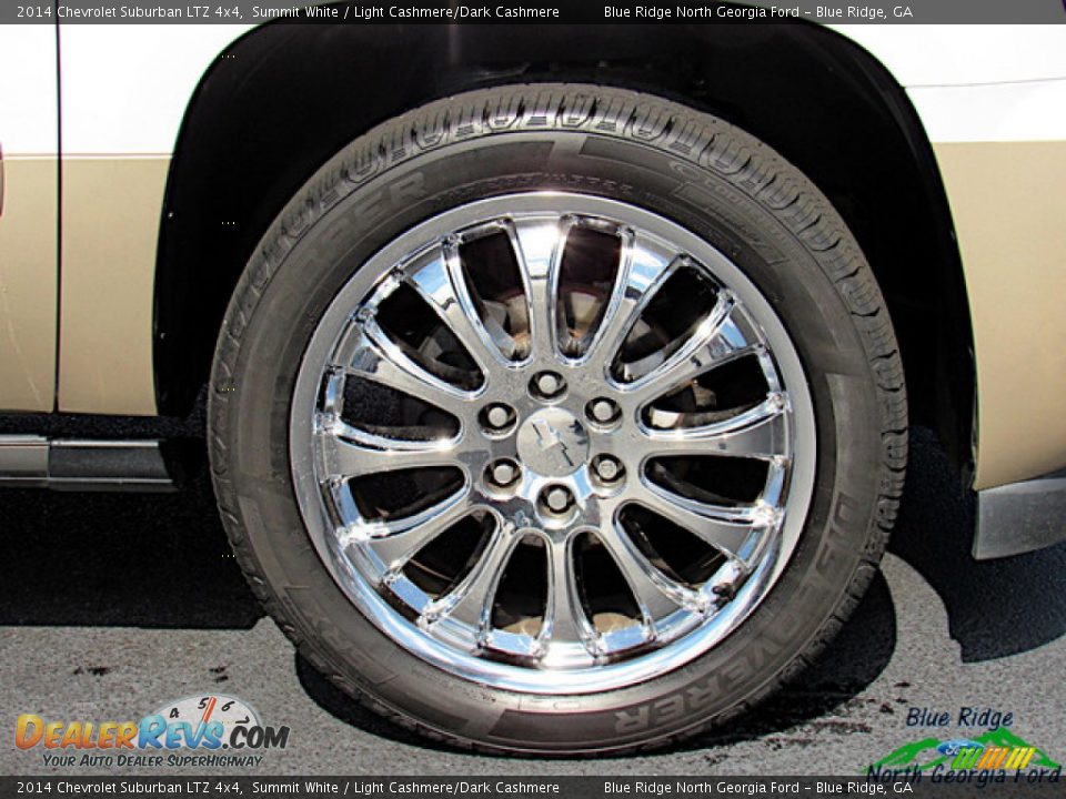 2014 Chevrolet Suburban LTZ 4x4 Summit White / Light Cashmere/Dark Cashmere Photo #9