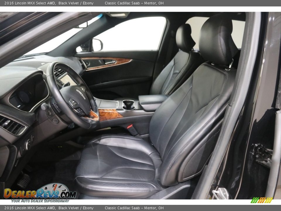 Ebony Interior - 2016 Lincoln MKX Select AWD Photo #6
