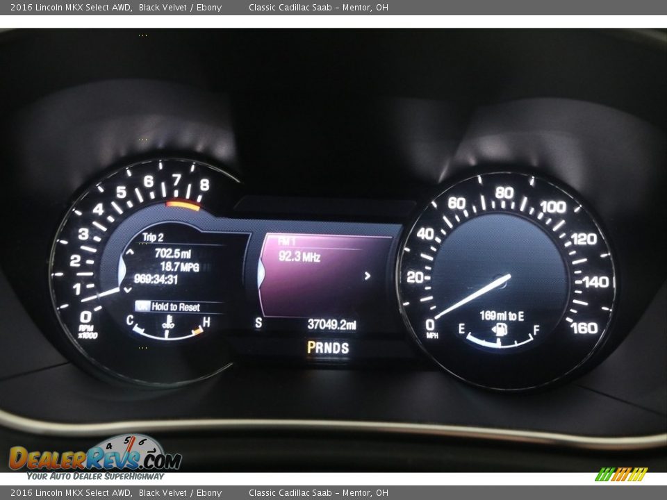 2016 Lincoln MKX Select AWD Gauges Photo #9