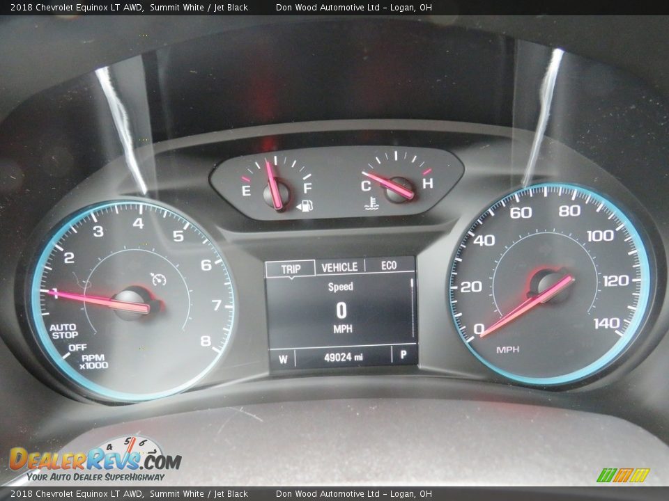 2018 Chevrolet Equinox LT AWD Summit White / Jet Black Photo #20