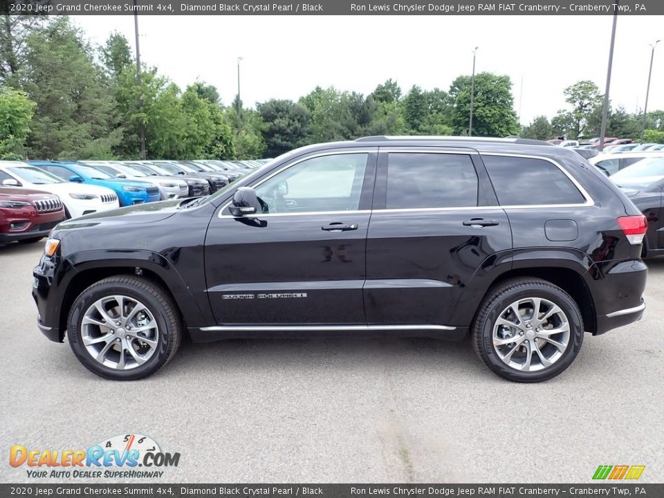 2020 Jeep Grand Cherokee Summit 4x4 Diamond Black Crystal Pearl / Black Photo #2