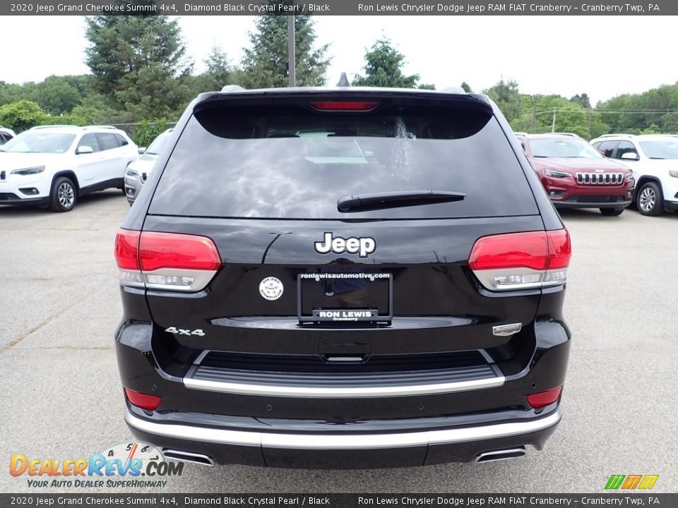 2020 Jeep Grand Cherokee Summit 4x4 Diamond Black Crystal Pearl / Black Photo #4