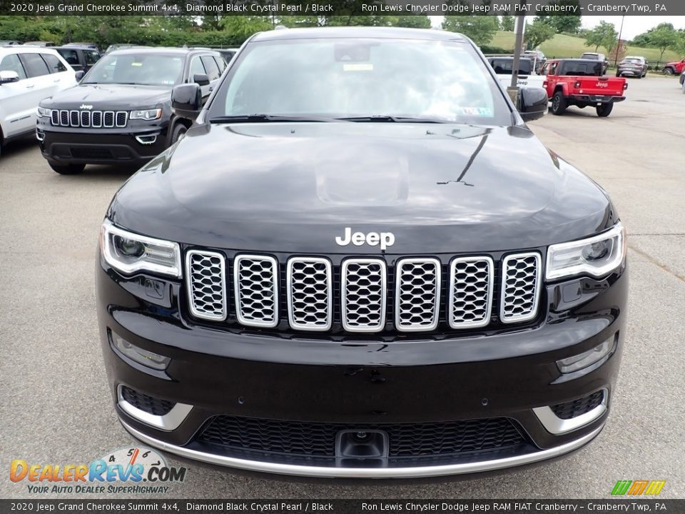 2020 Jeep Grand Cherokee Summit 4x4 Diamond Black Crystal Pearl / Black Photo #8