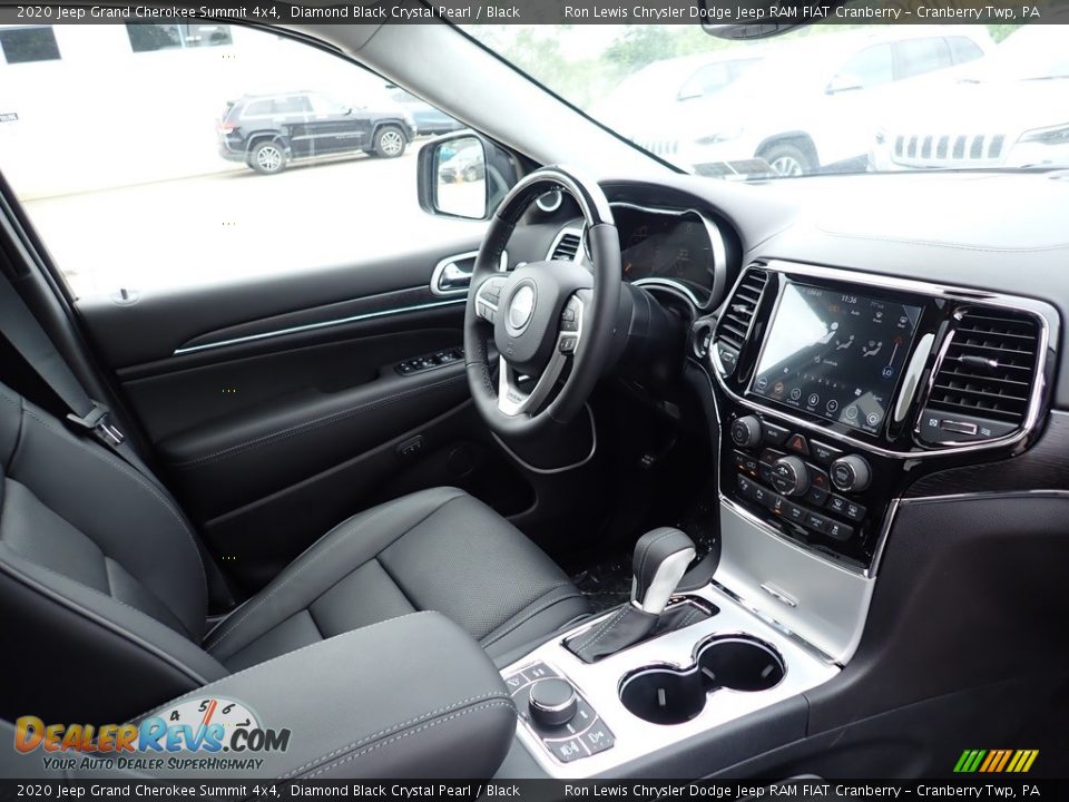 2020 Jeep Grand Cherokee Summit 4x4 Diamond Black Crystal Pearl / Black Photo #10