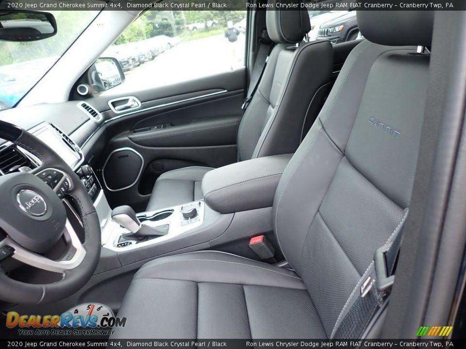Black Interior - 2020 Jeep Grand Cherokee Summit 4x4 Photo #13