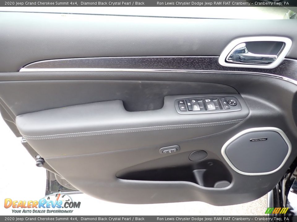 2020 Jeep Grand Cherokee Summit 4x4 Diamond Black Crystal Pearl / Black Photo #14