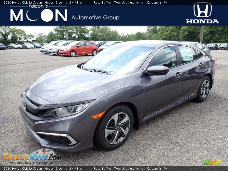 2020 Honda Civic LX Sedan Modern Steel Metallic / Black Photo #1