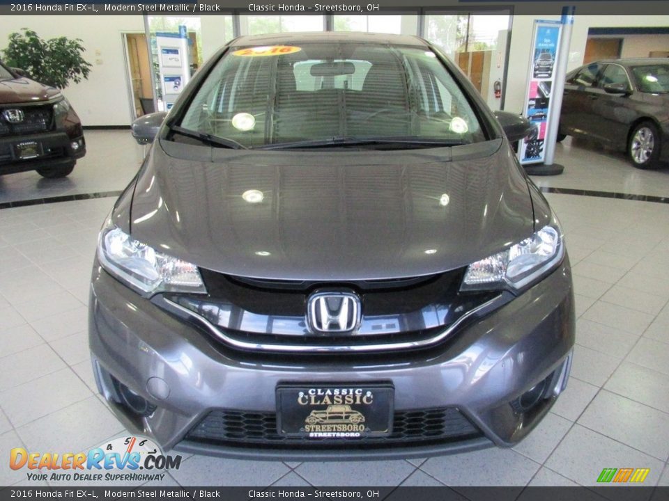 2016 Honda Fit EX-L Modern Steel Metallic / Black Photo #2